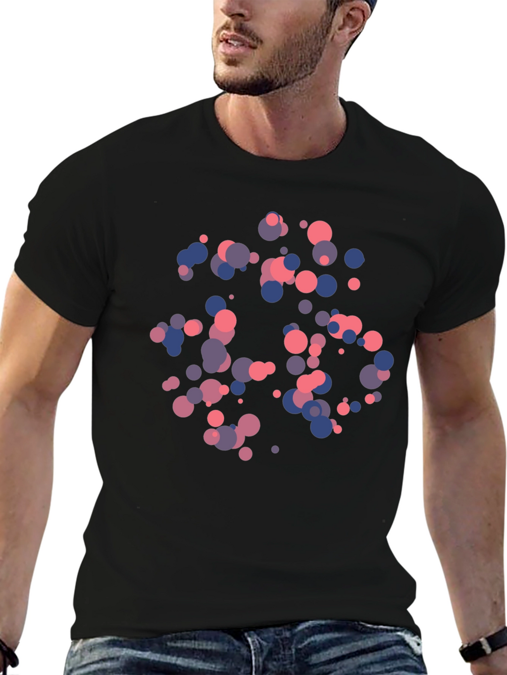 Abstract Dot Pattern T-Shirt
