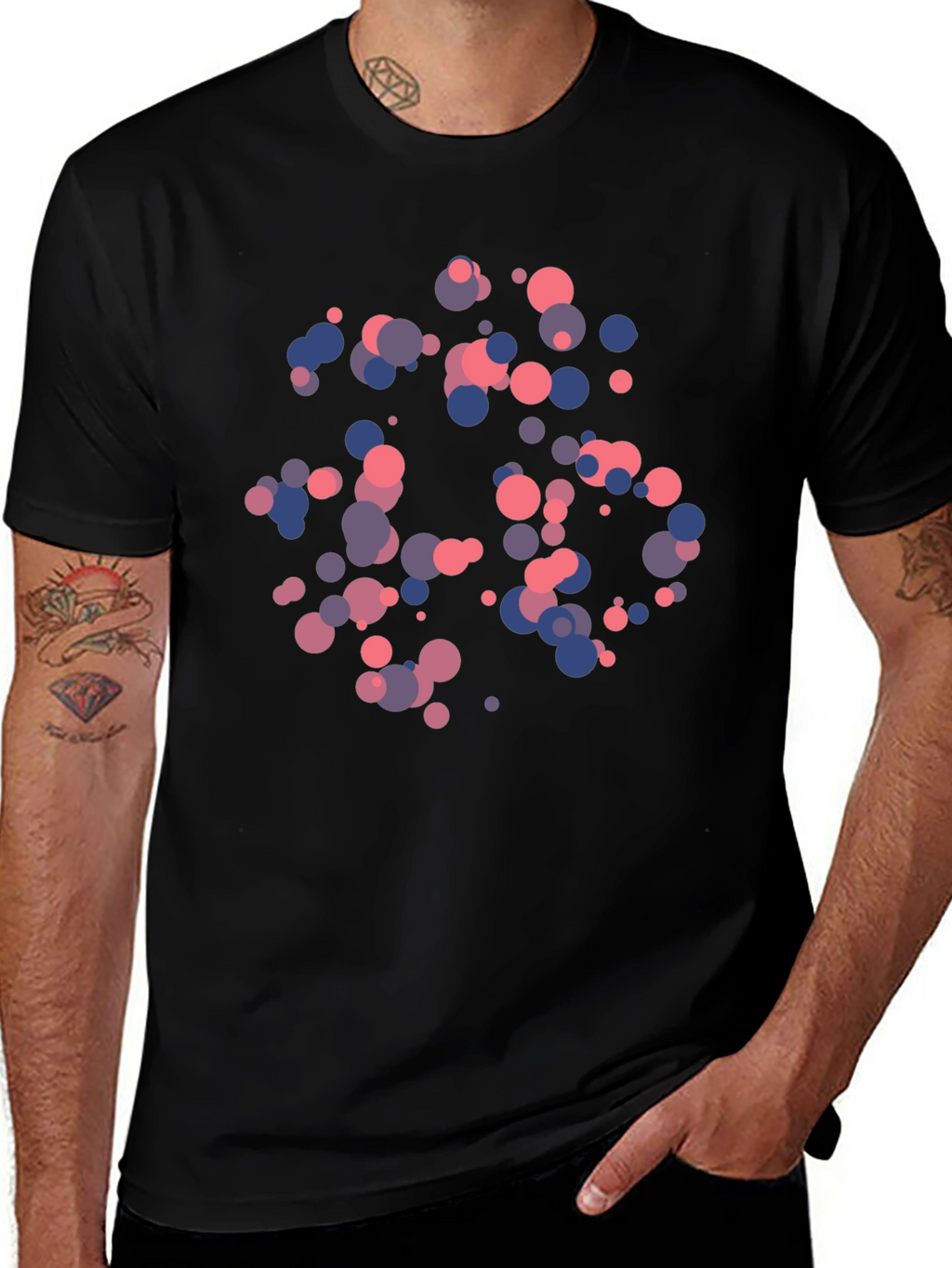 Abstract Dot Pattern T-Shirt