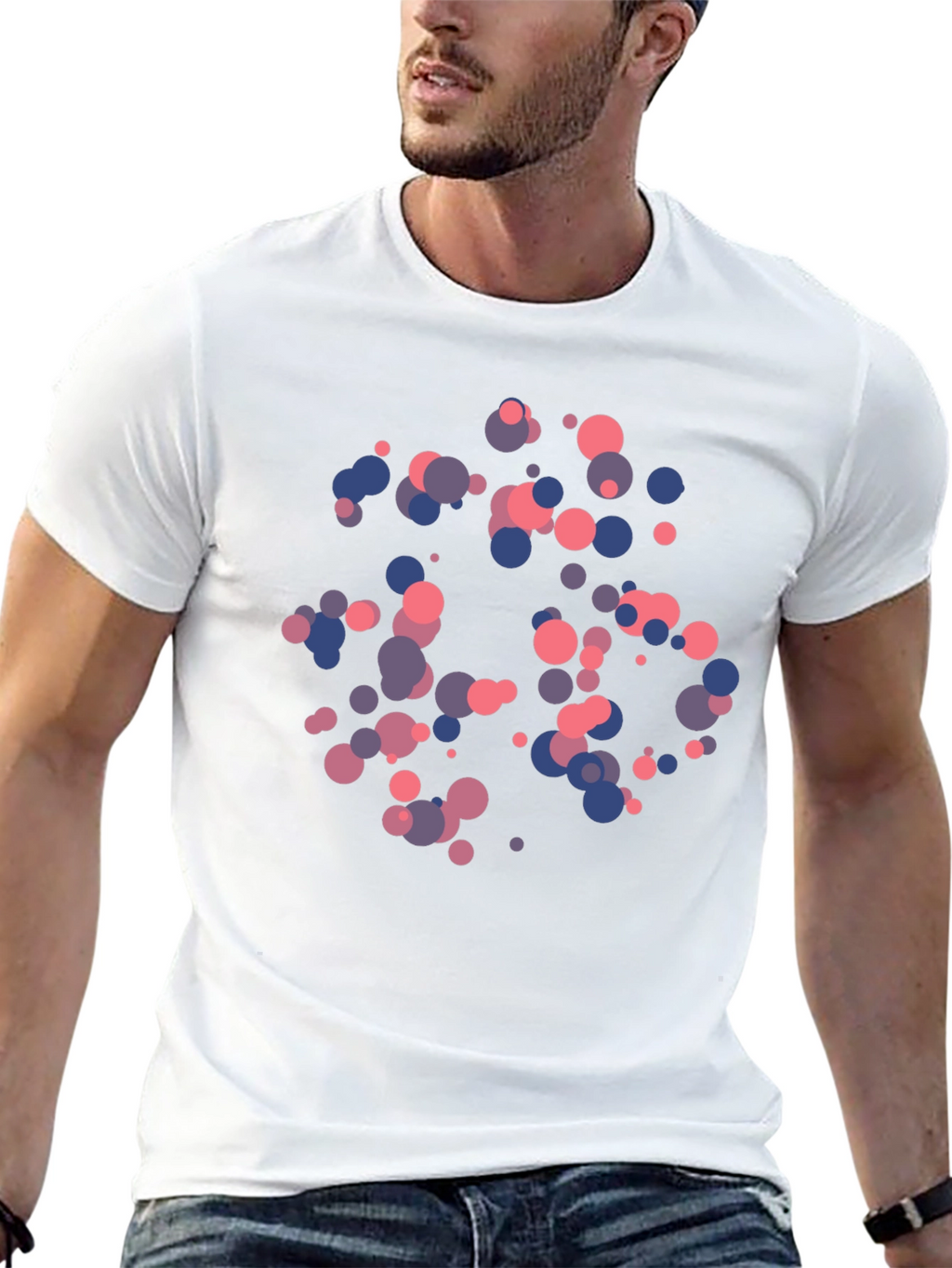 Abstract Dot Pattern T-Shirt