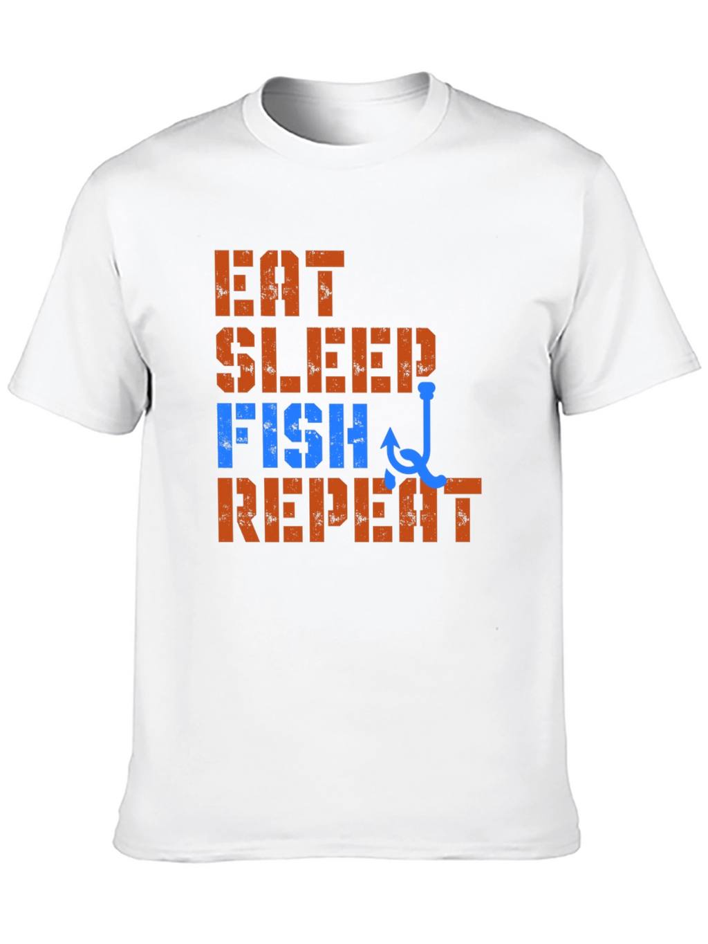 Eat Sleep Fish Repeat T-Shirt - Fishing Lover Tee