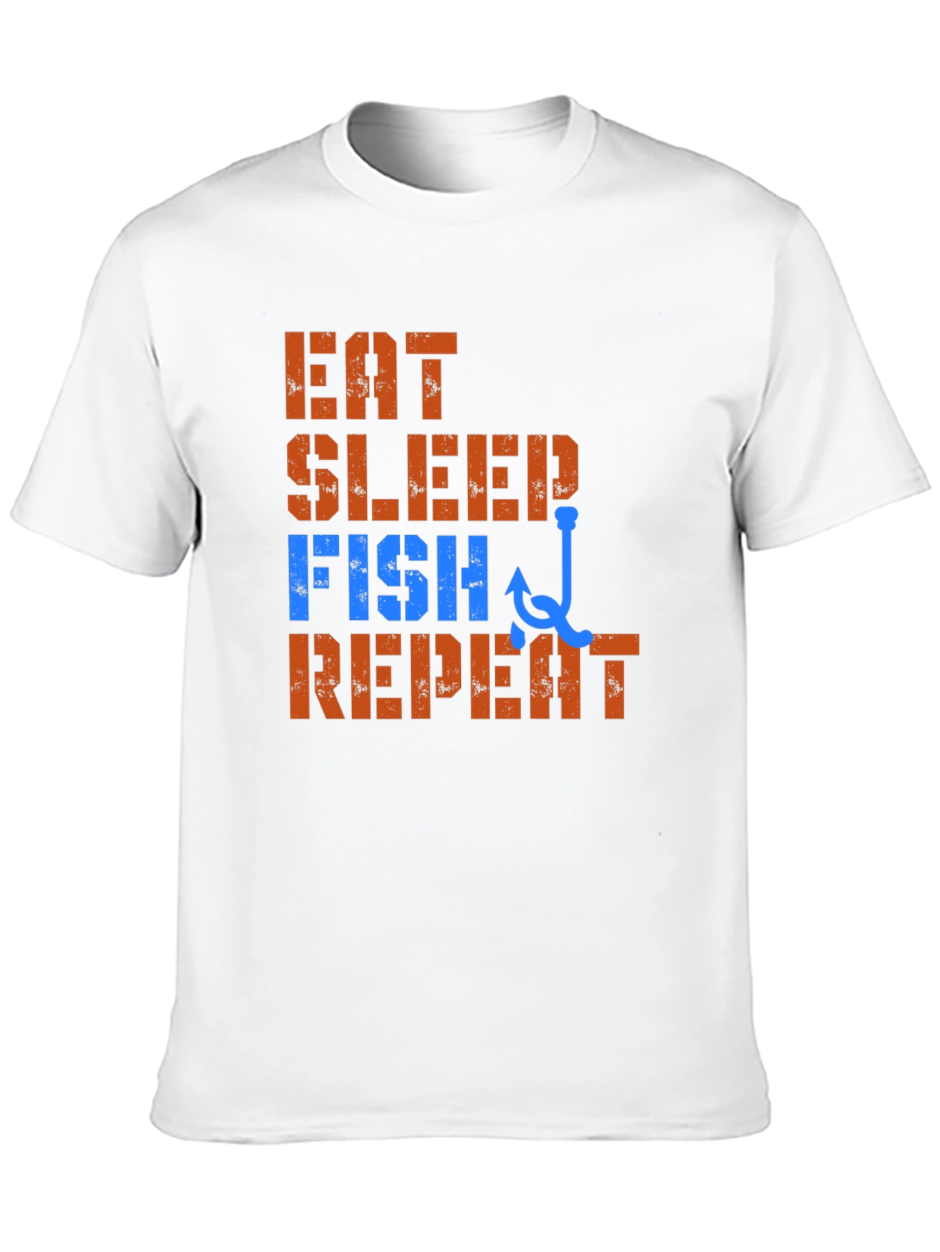 Eat Sleep Fish Repeat T-Shirt - Fishing Lover Tee