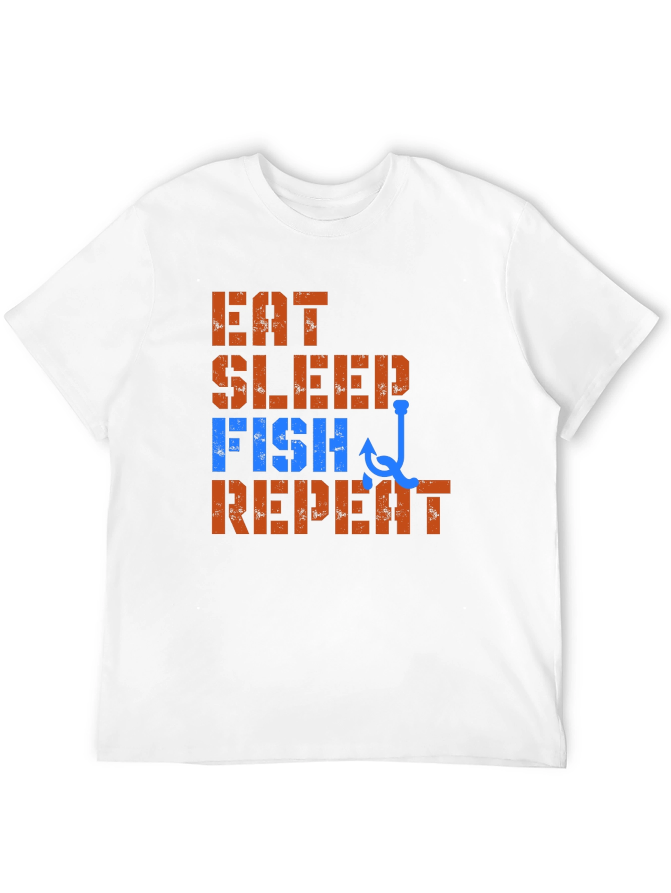 Eat Sleep Fish Repeat T-Shirt - Fishing Lover Tee
