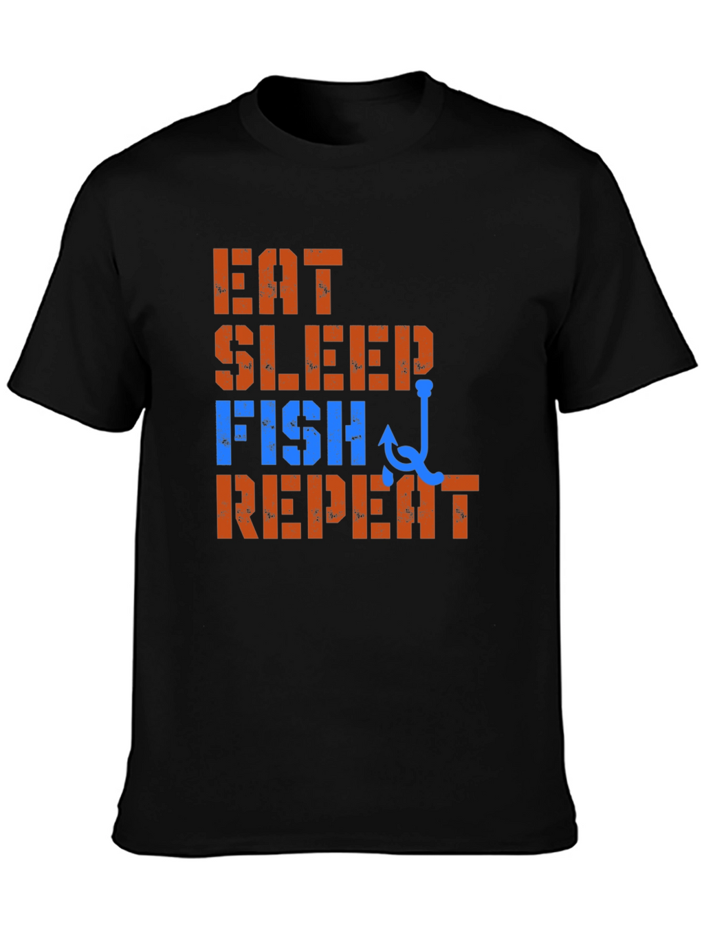 Eat Sleep Fish Repeat T-Shirt - Fishing Lover Tee