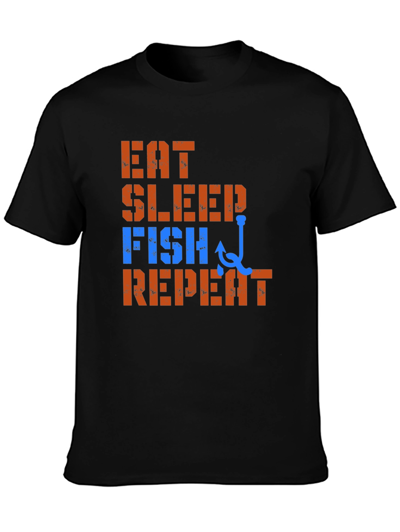 Eat Sleep Fish Repeat T-Shirt - Fishing Lover Tee