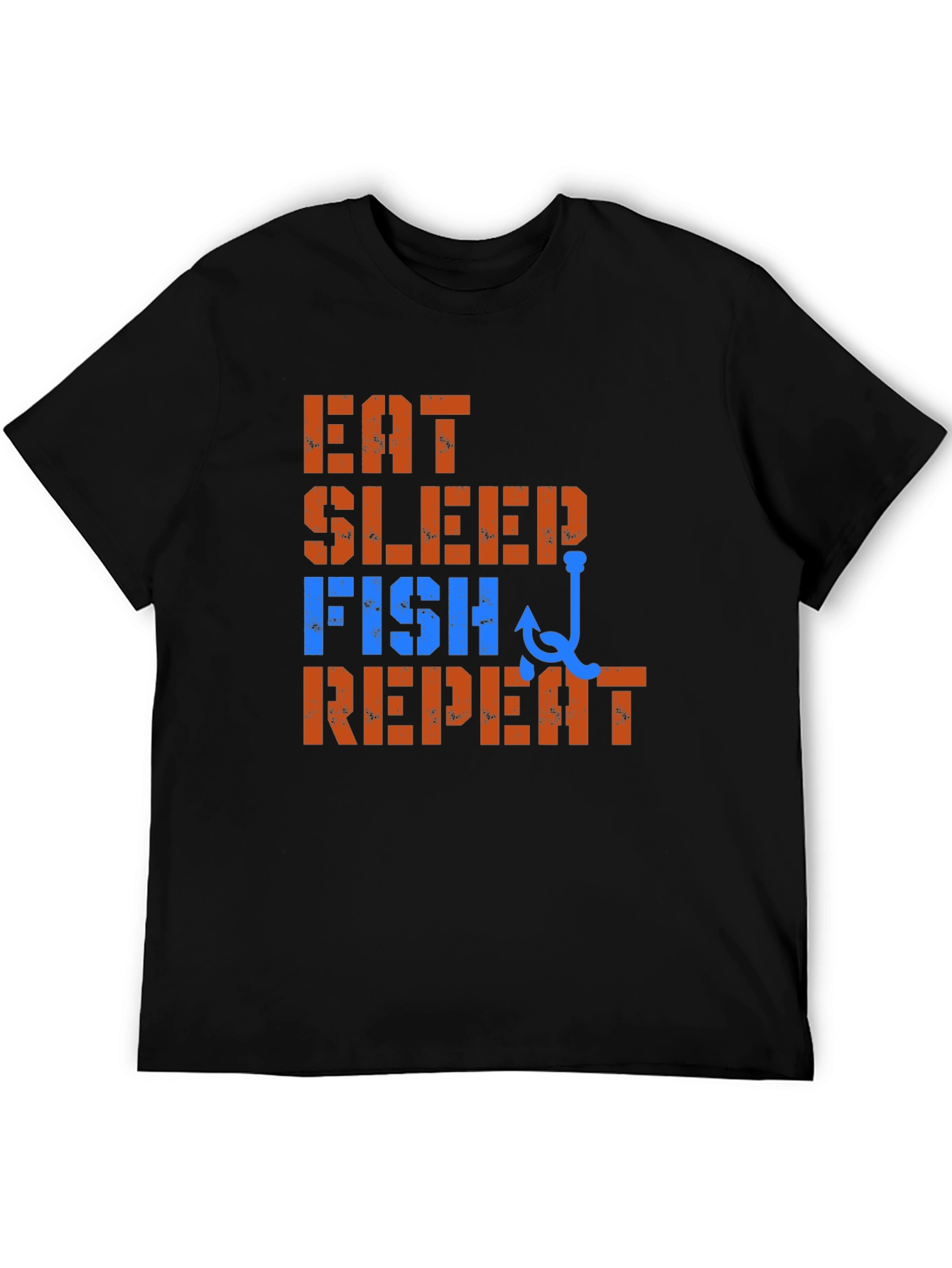 Eat Sleep Fish Repeat T-Shirt - Fishing Lover Tee