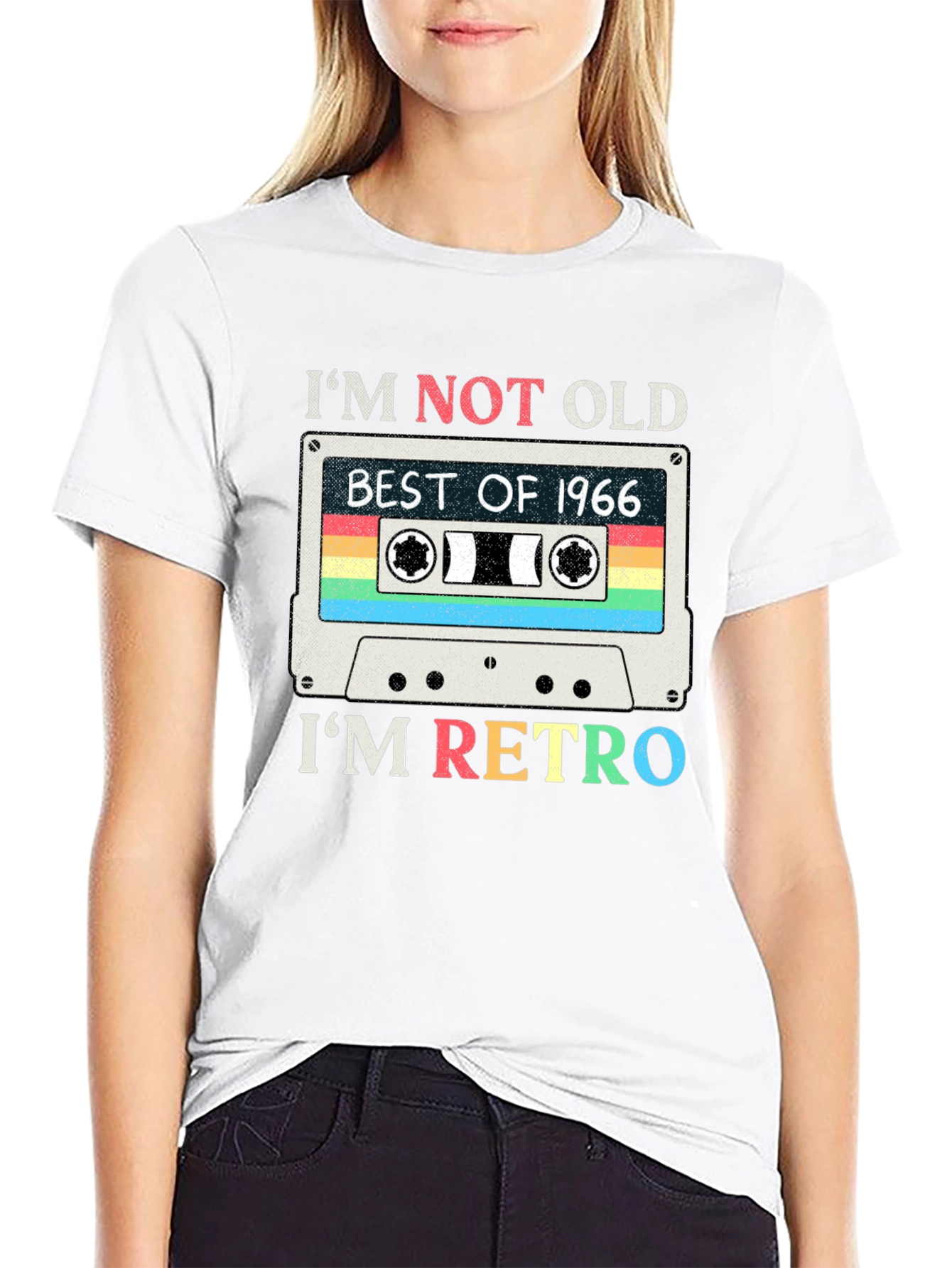 Im Not Old Im Retro 1966 Cassette Tape T-Shirt