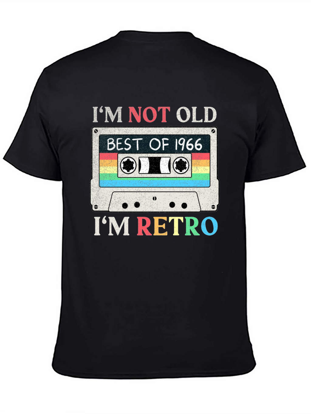 Im Not Old Im Retro 1966 Cassette Tape T-Shirt