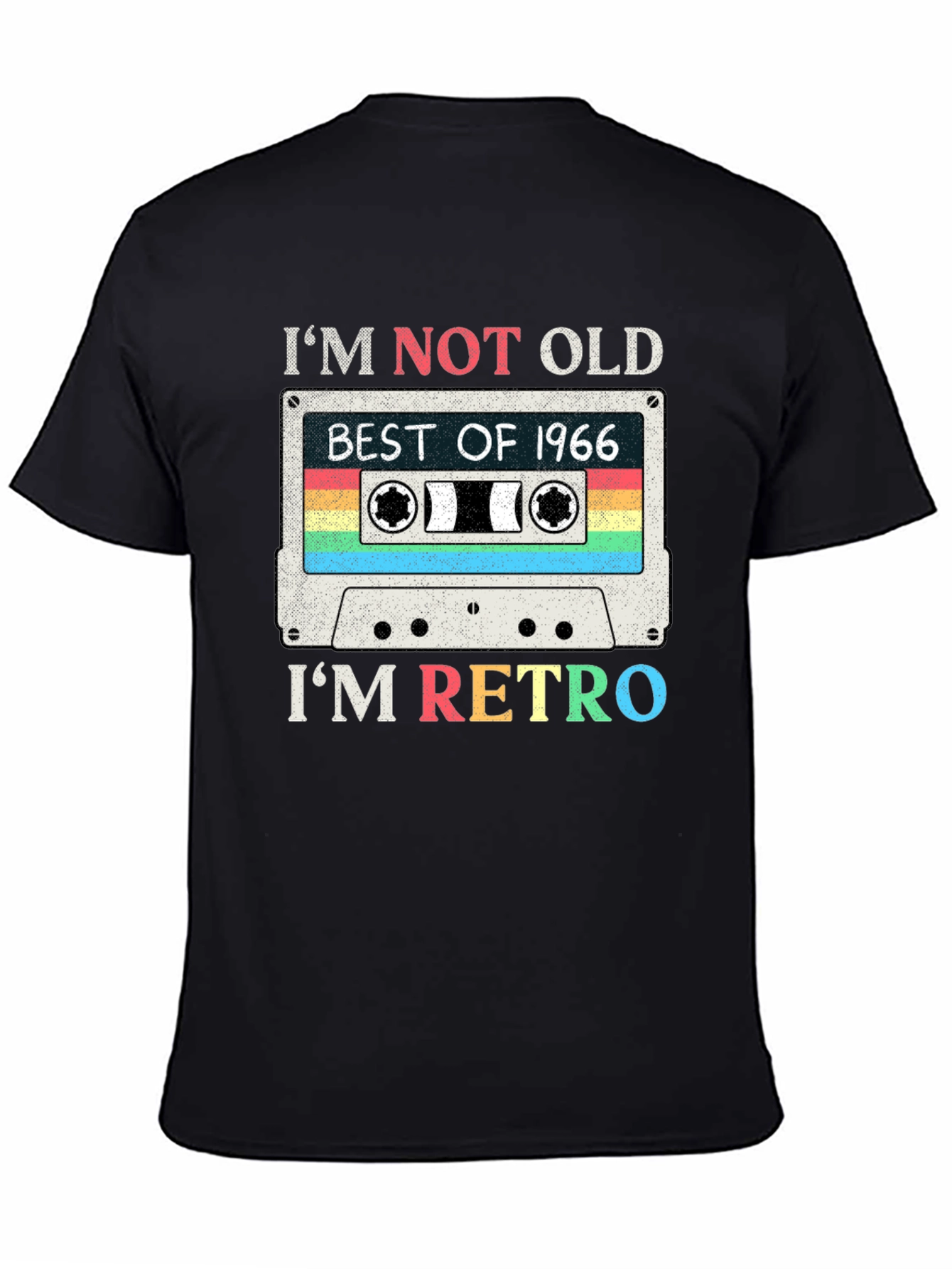 Im Not Old Im Retro 1966 Cassette Tape T-Shirt