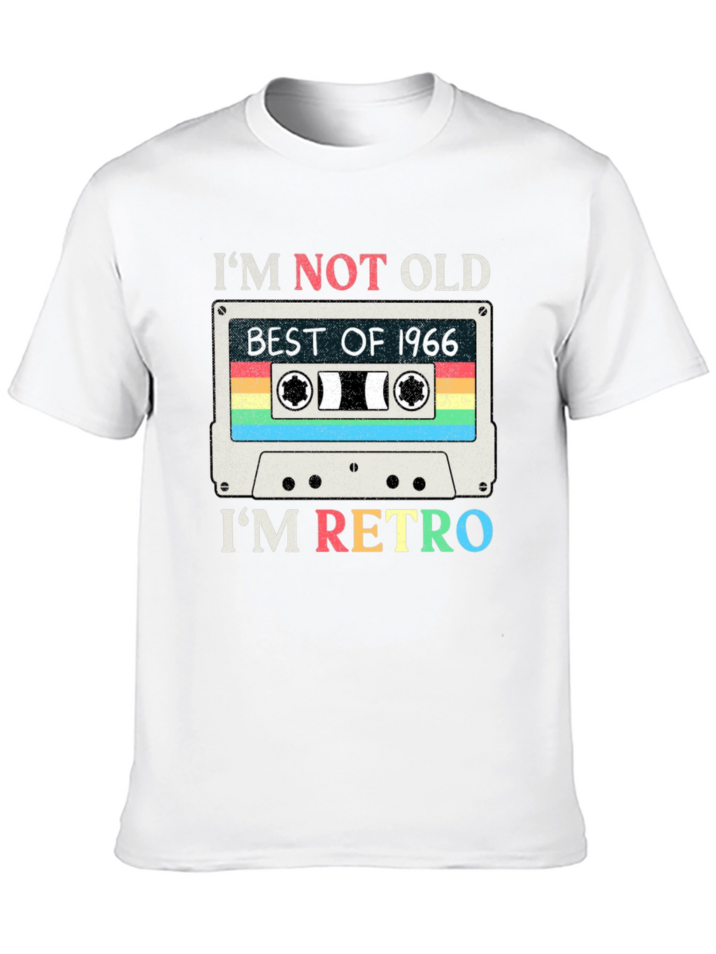 Im Not Old Im Retro 1966 Cassette Tape T-Shirt