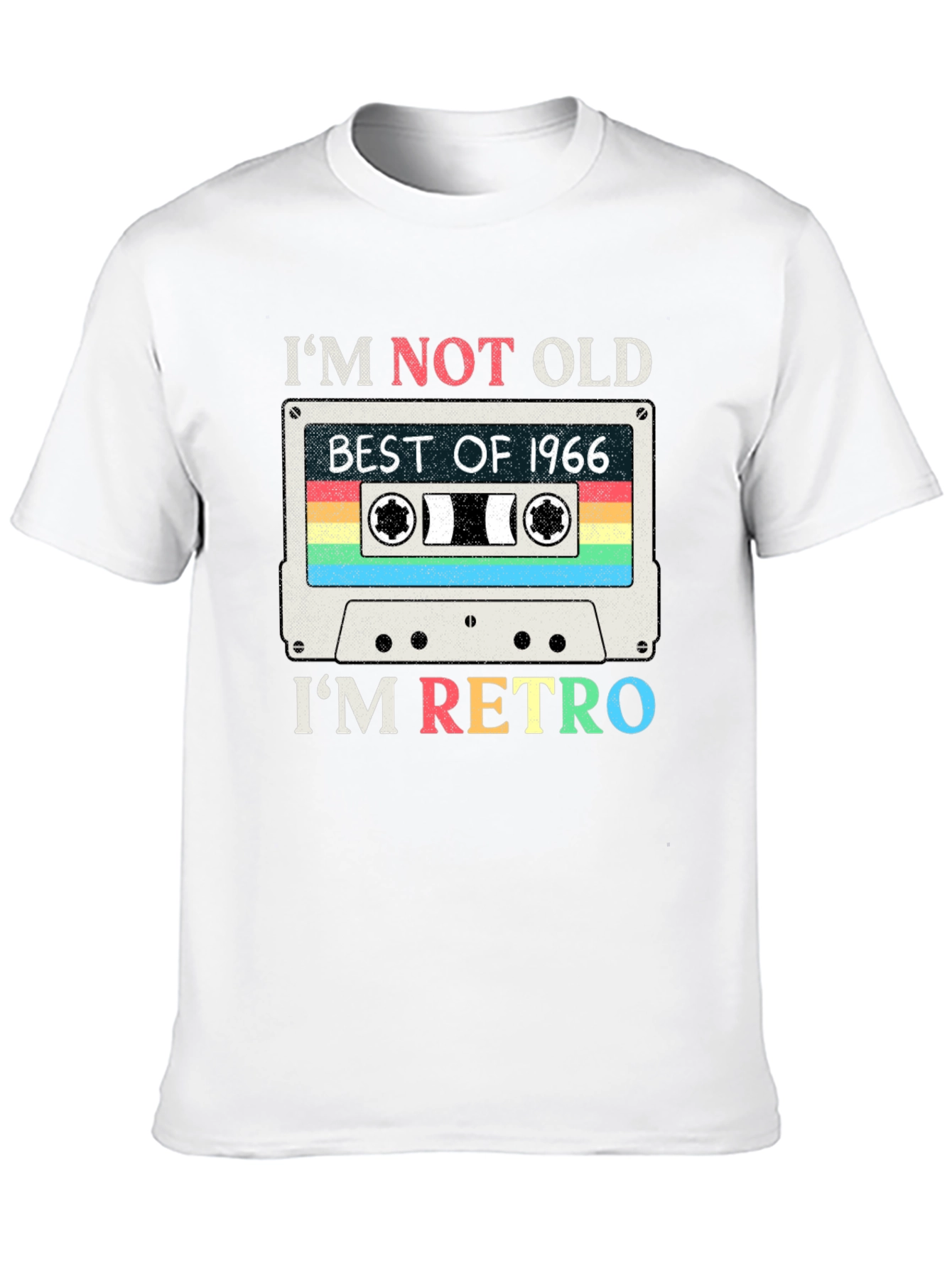 Im Not Old Im Retro 1966 Cassette Tape T-Shirt