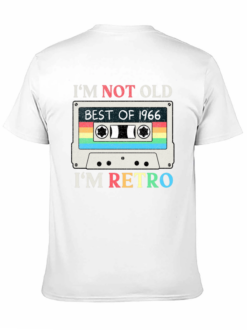 Im Not Old Im Retro 1966 Cassette Tape T-Shirt