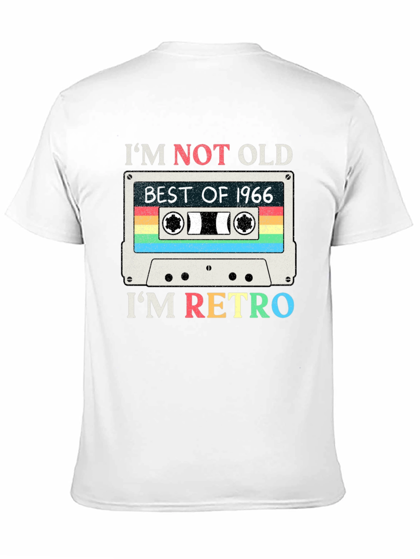 Im Not Old Im Retro 1966 Cassette Tape T-Shirt