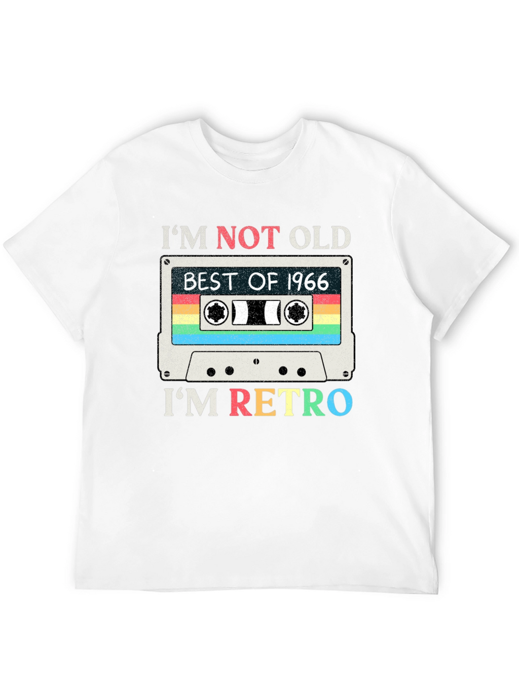 Im Not Old Im Retro 1966 Cassette Tape T-Shirt
