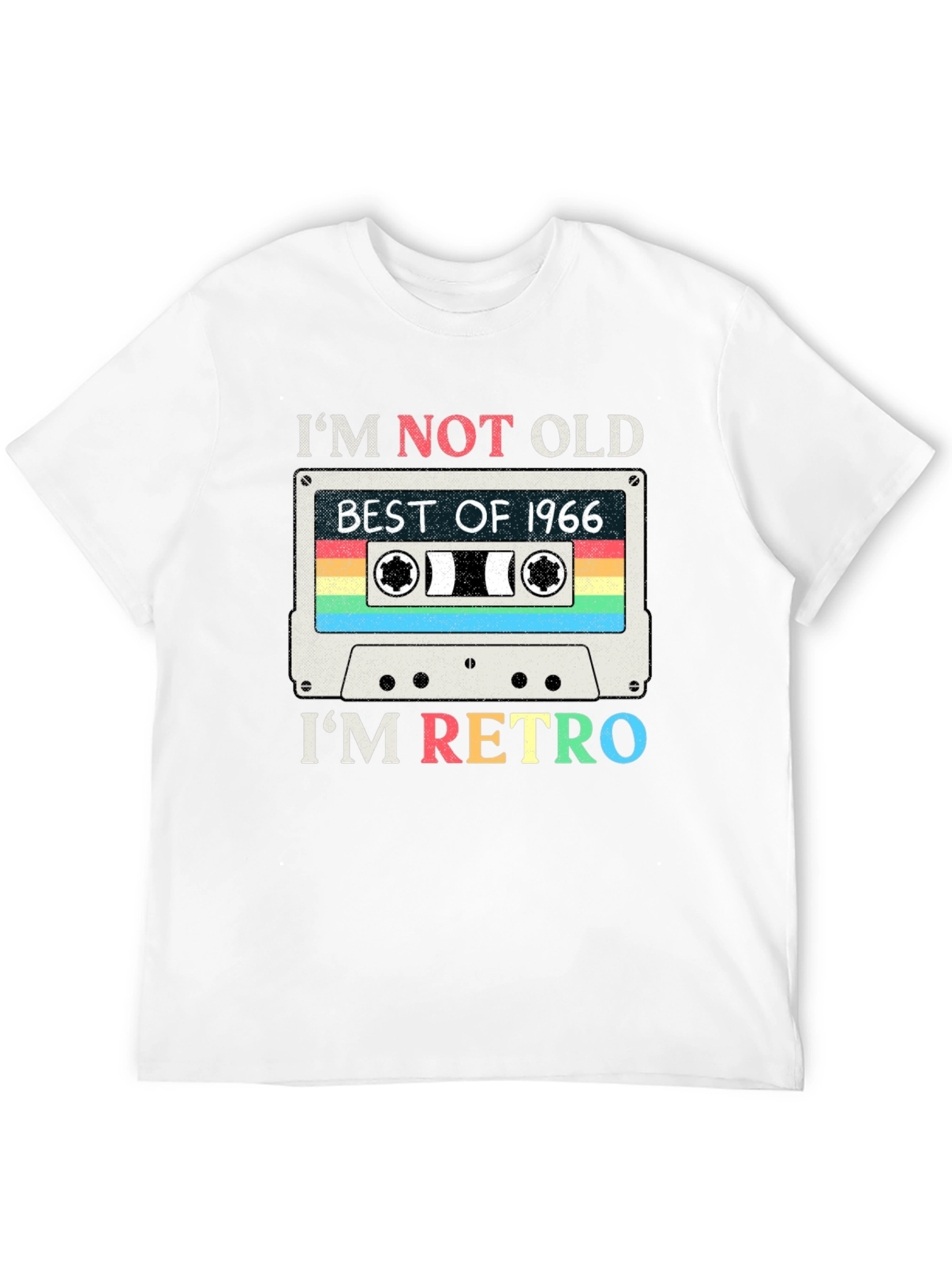 Im Not Old Im Retro 1966 Cassette Tape T-Shirt