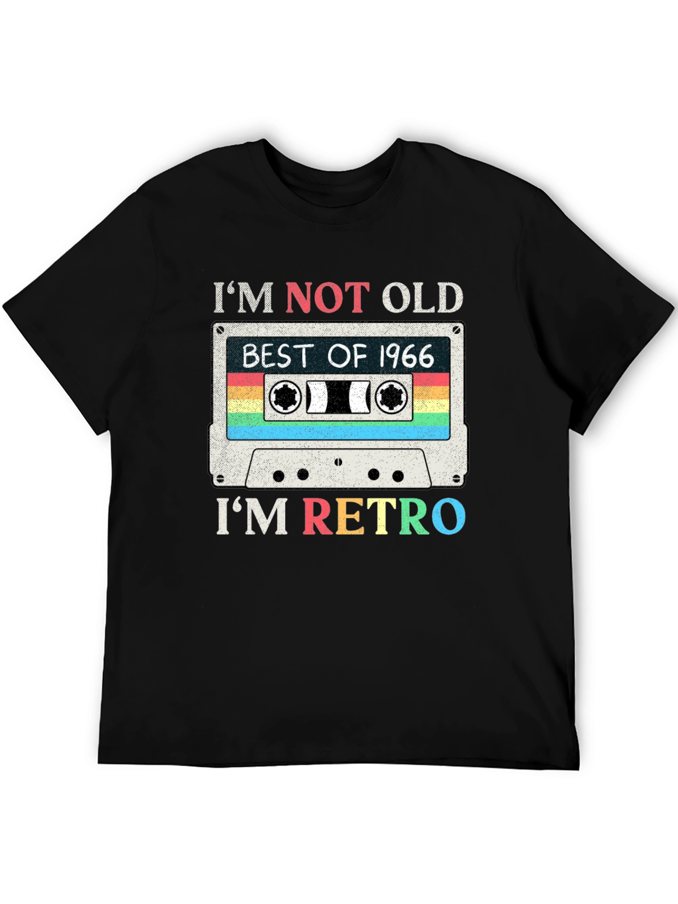 Im Not Old Im Retro 1966 Cassette Tape T-Shirt