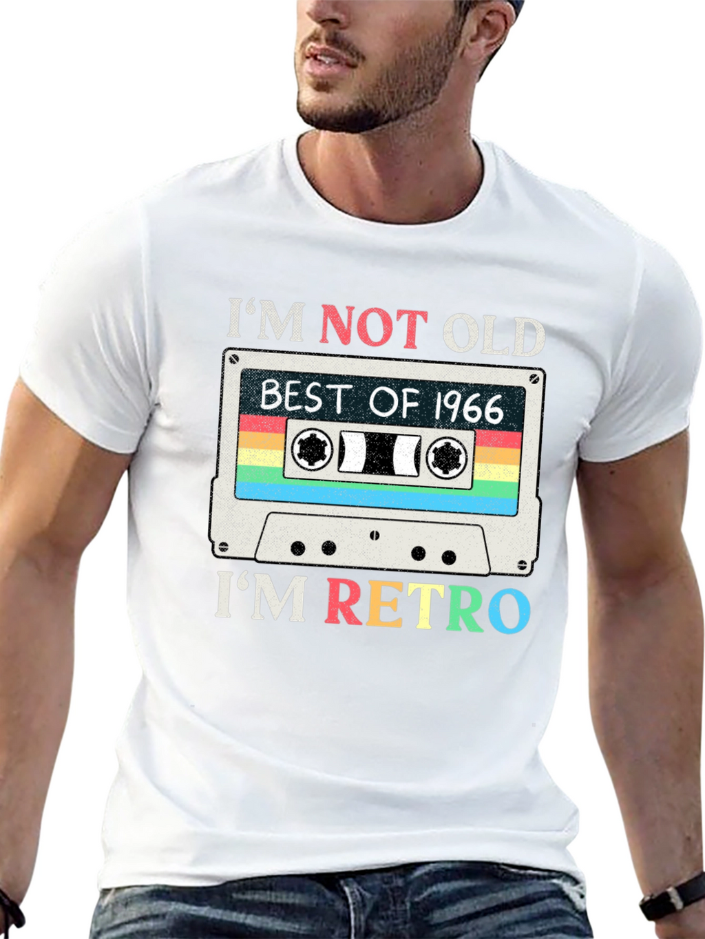 Im Not Old Im Retro 1966 Cassette Tape T-Shirt