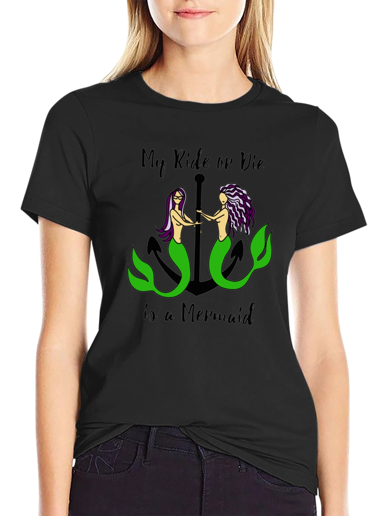 Ride or Die Mermaid Graphic Tee