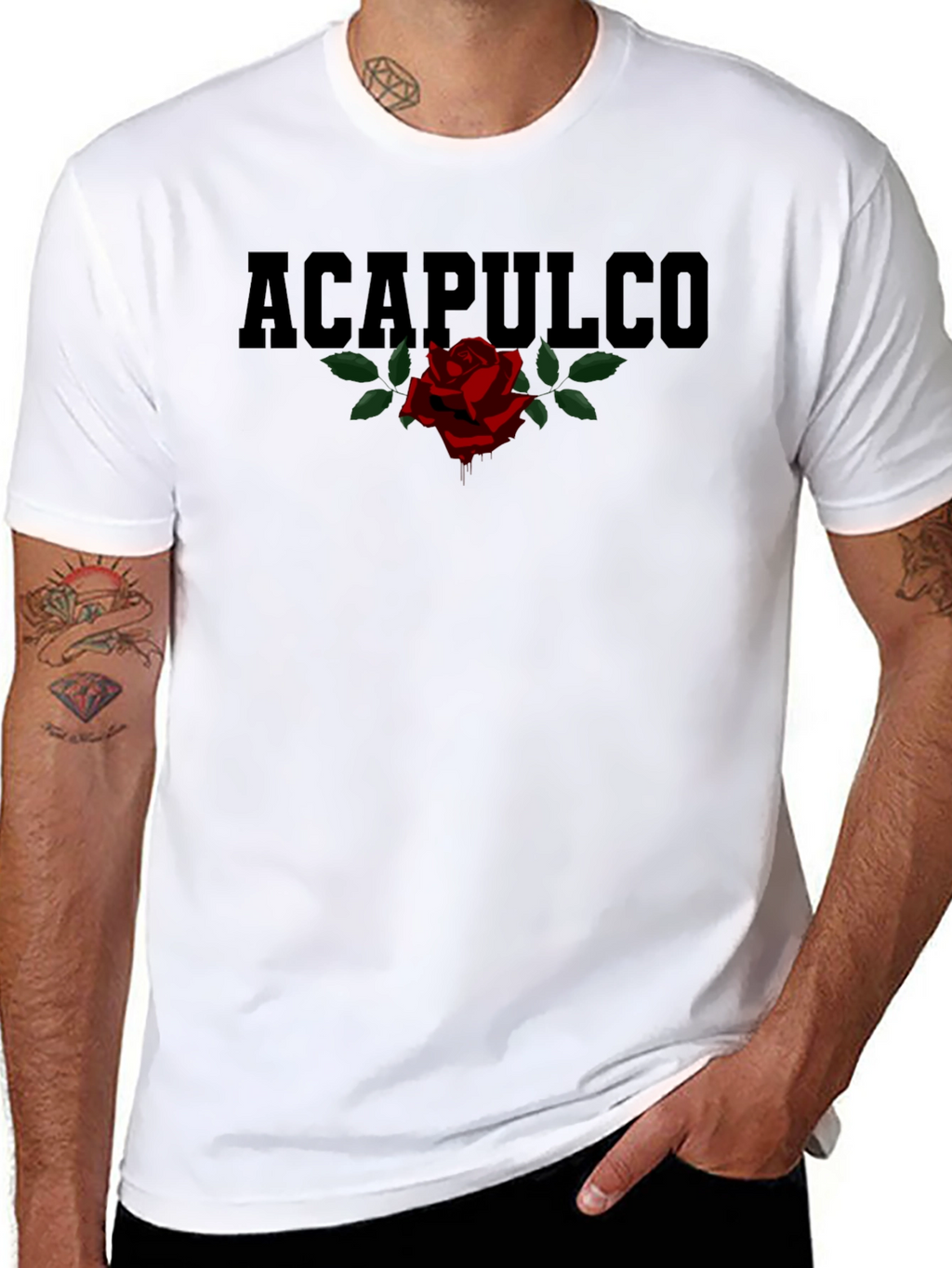 Acapulco Rose Graphic Print T-Shirt