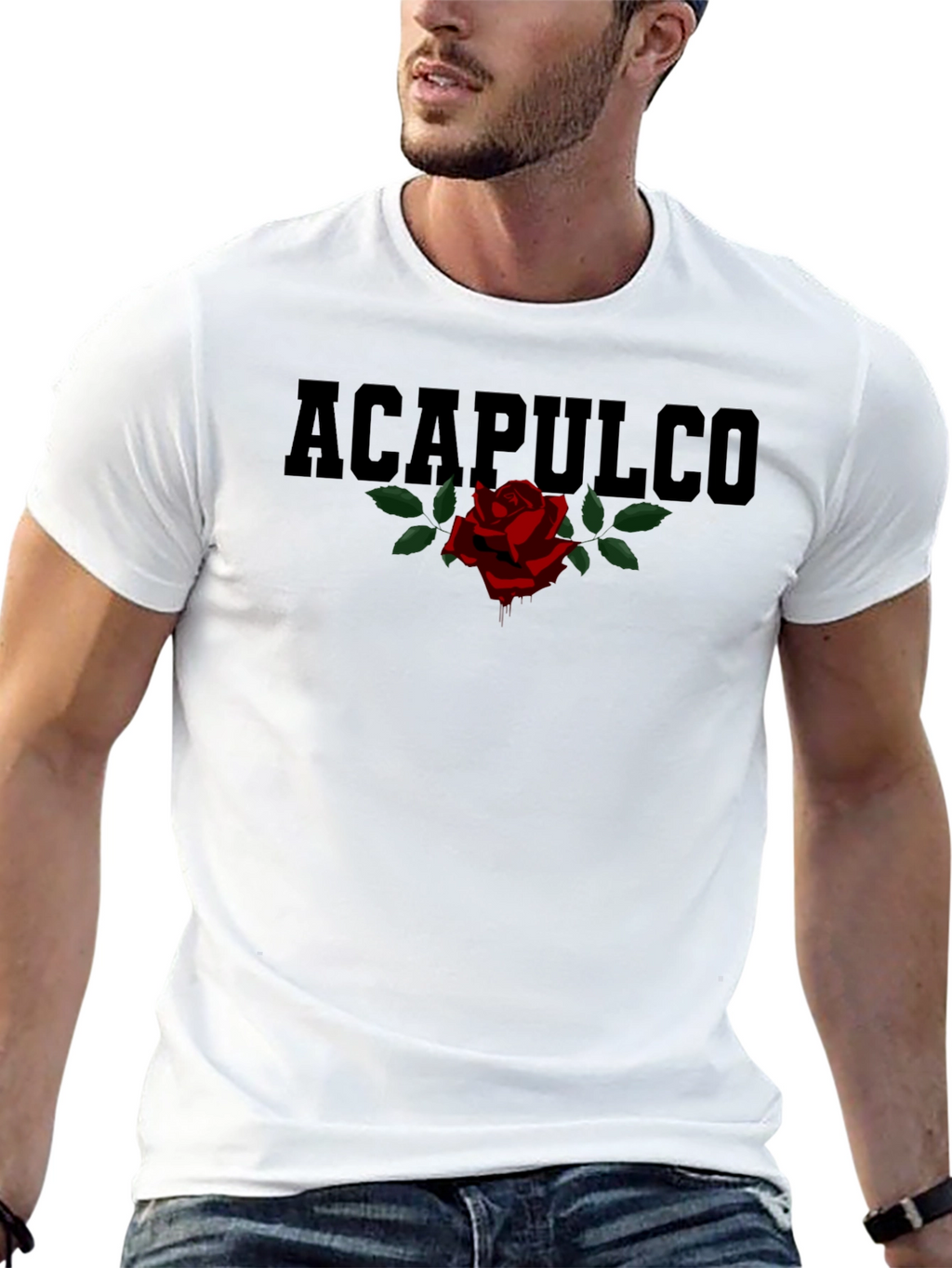 Acapulco Rose Graphic Print T-Shirt