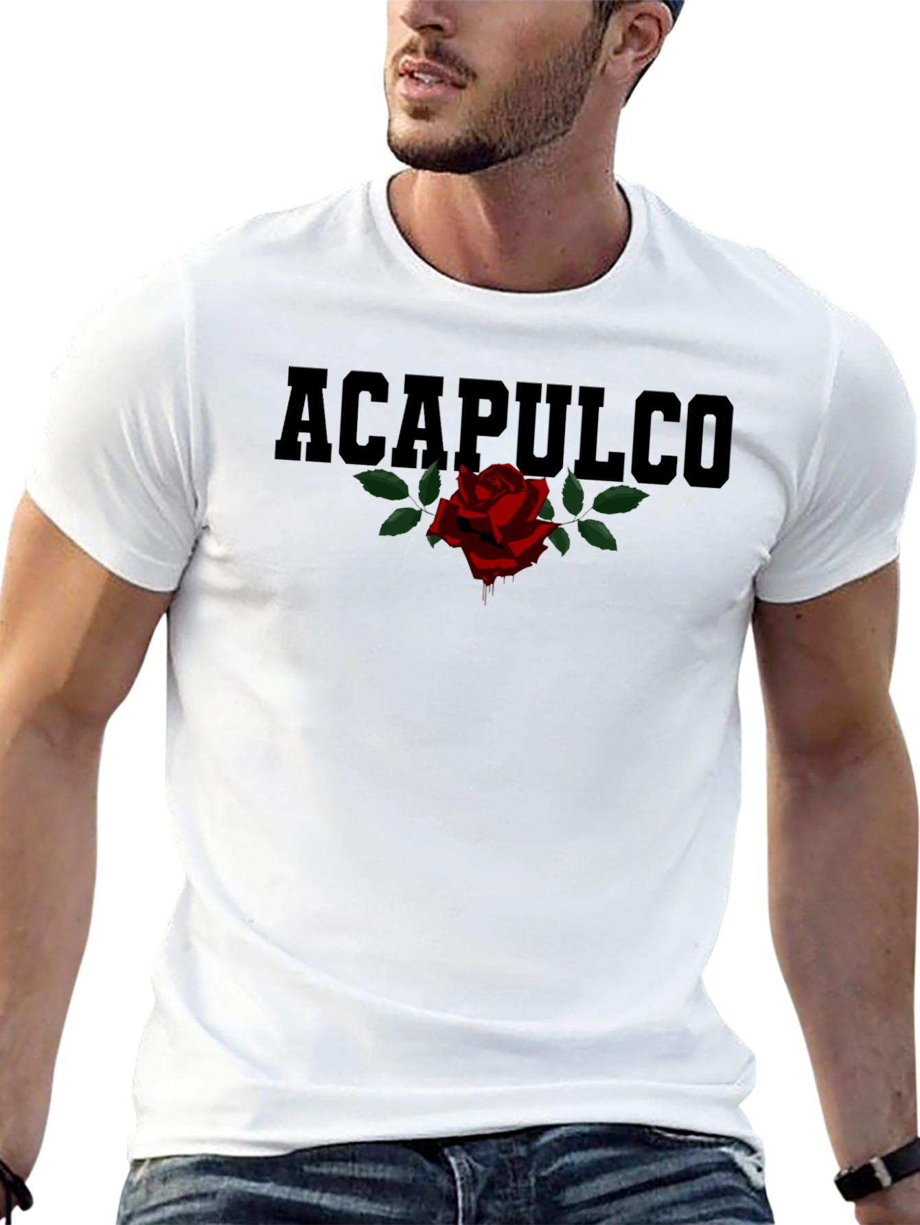 Acapulco Rose Graphic Print T-Shirt