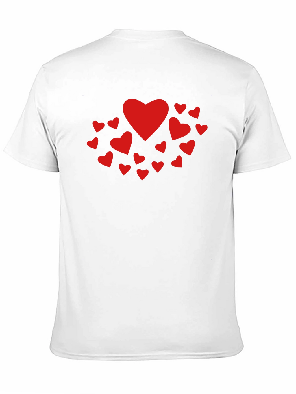 Heart Print Crew Neck T-Shirt