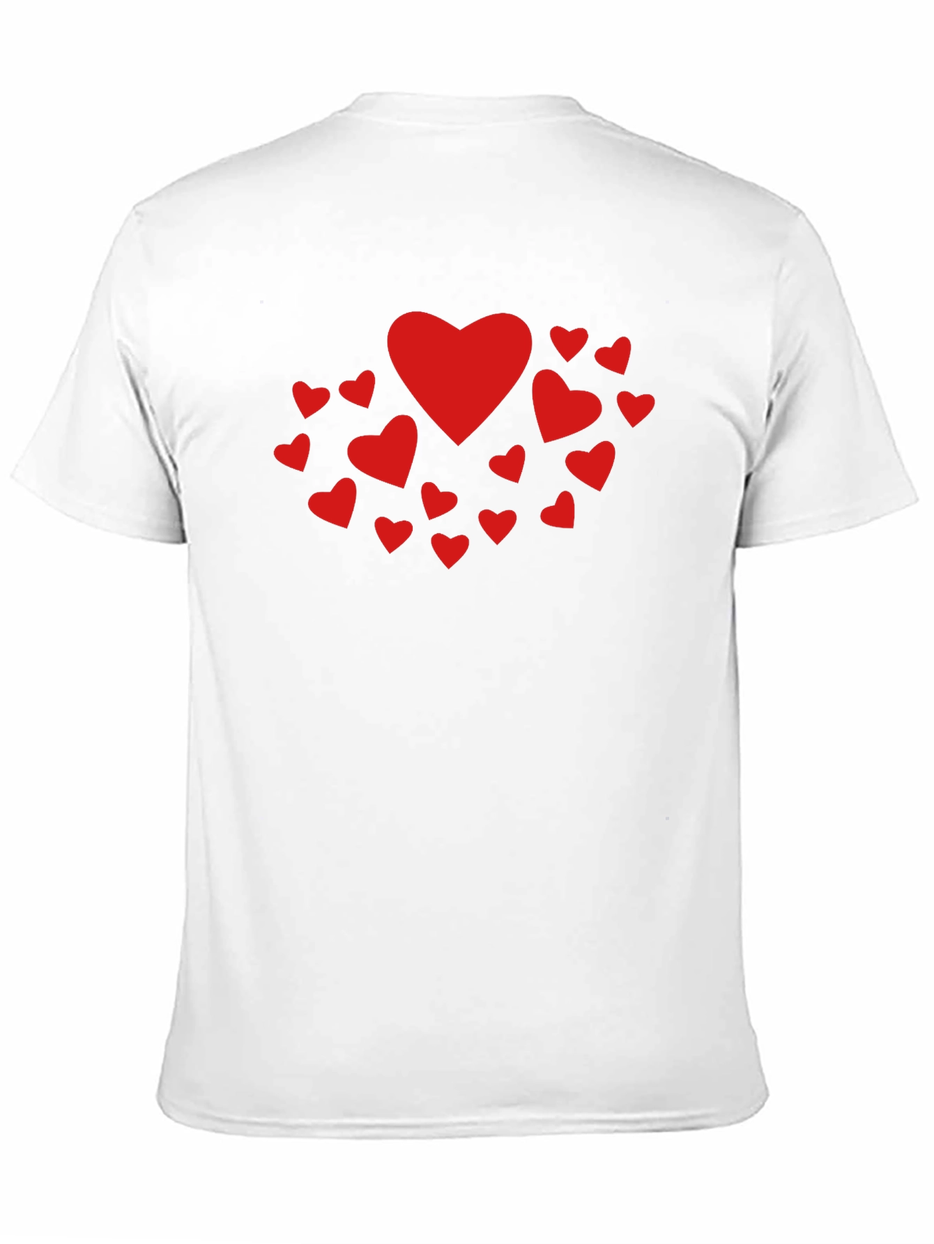 Heart Print Crew Neck T-Shirt