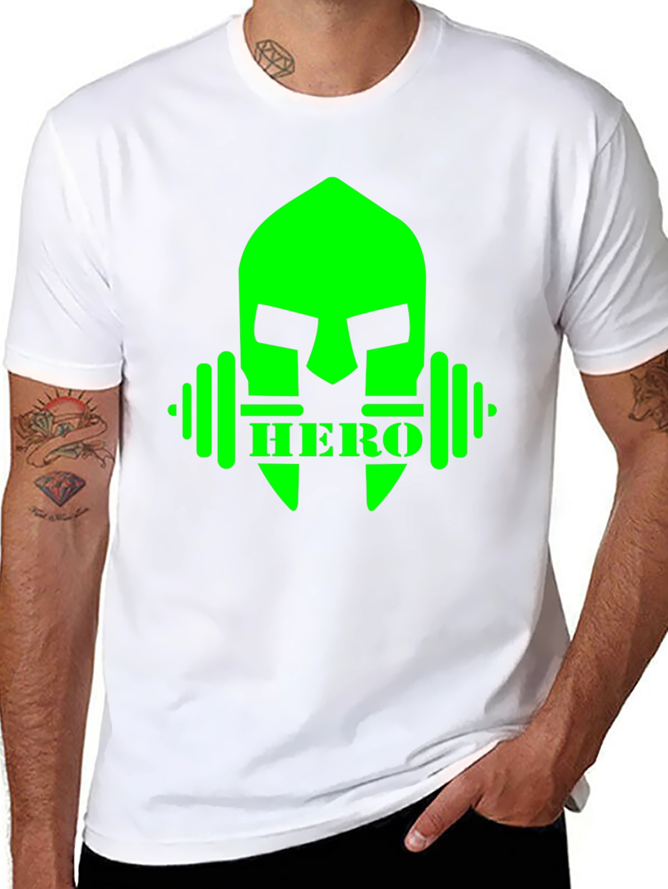Hero Spartan Gym T-Shirt - Black Fitness Apparel