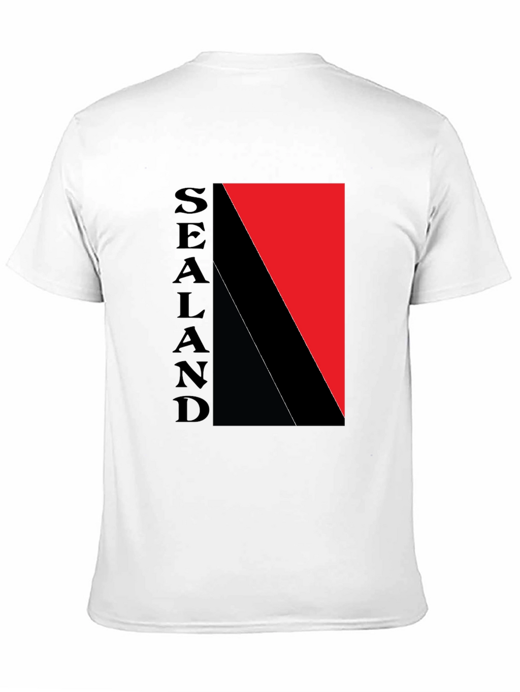 Sealand Flag Graphic Black T-Shirt