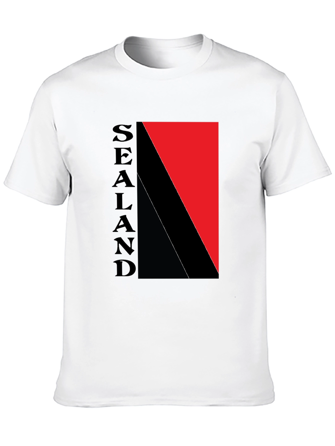 Sealand Flag Graphic Black T-Shirt