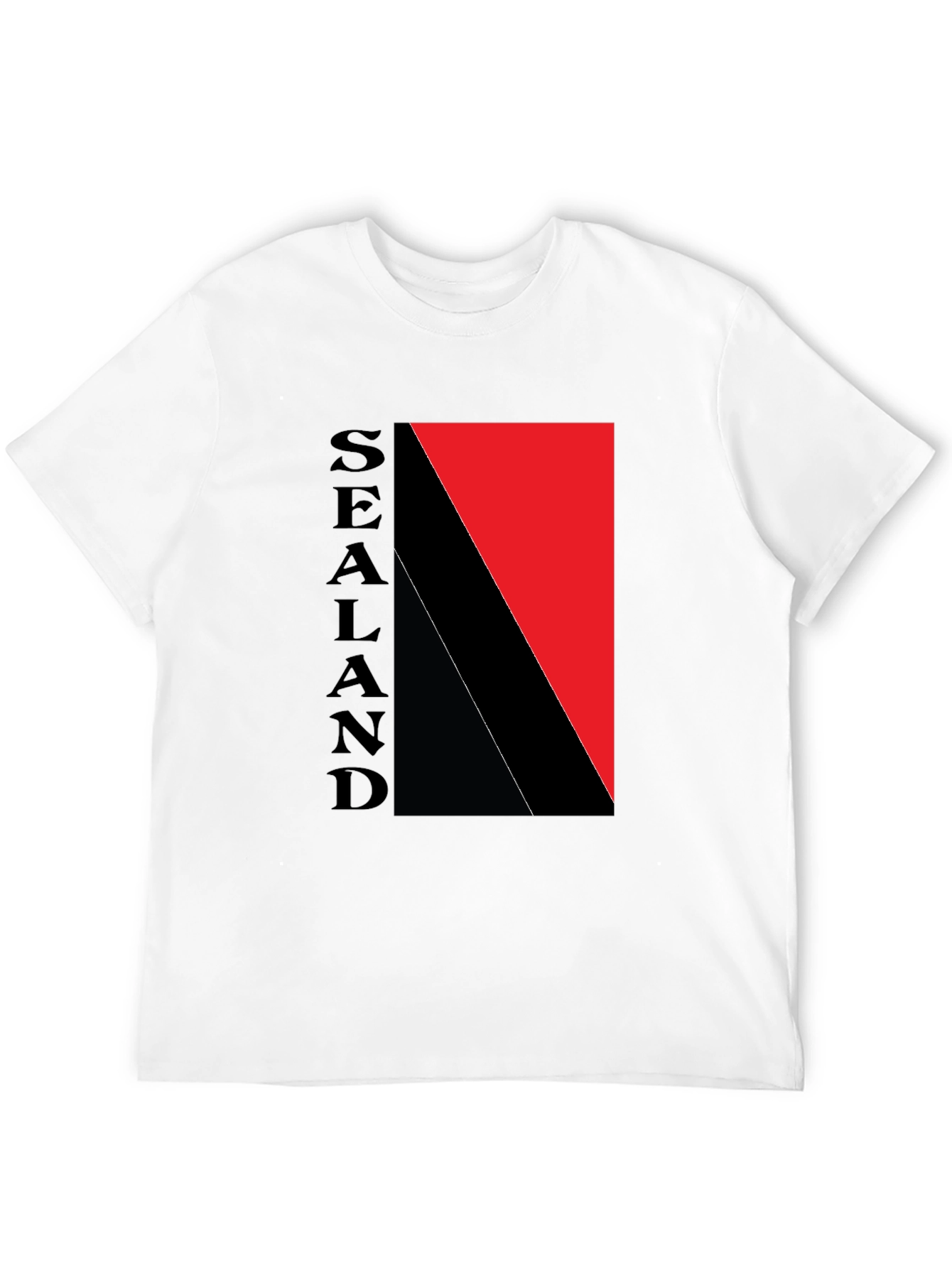 Sealand Flag Graphic Black T-Shirt