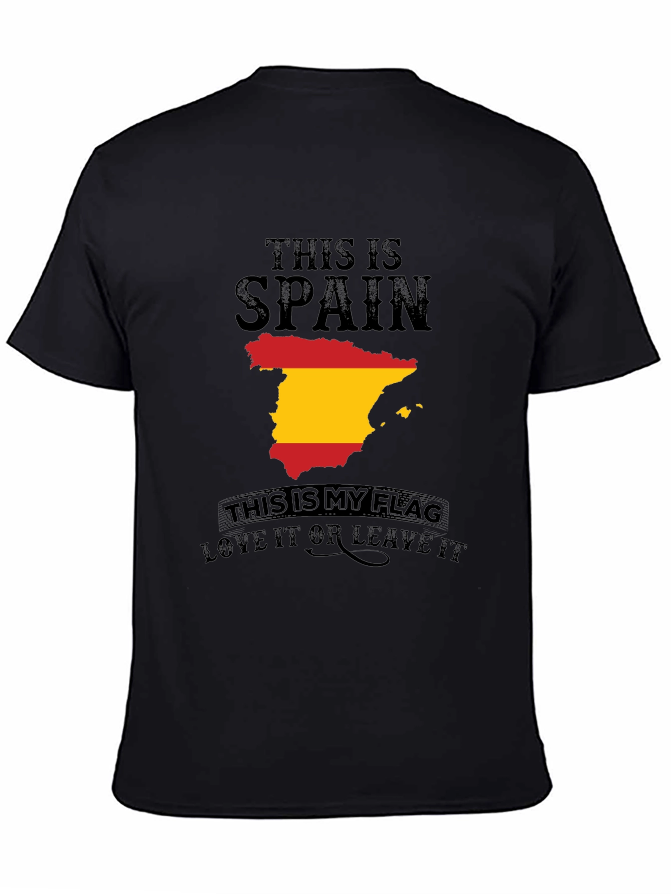 Spain Flag Graphic T-Shirt - Love It or Leave It