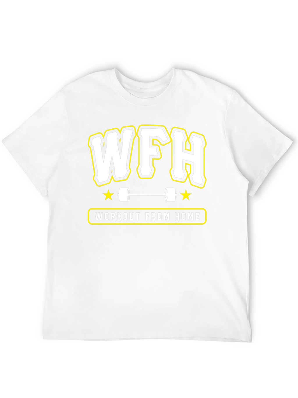 WFH Workout From Home Black T-Shirt