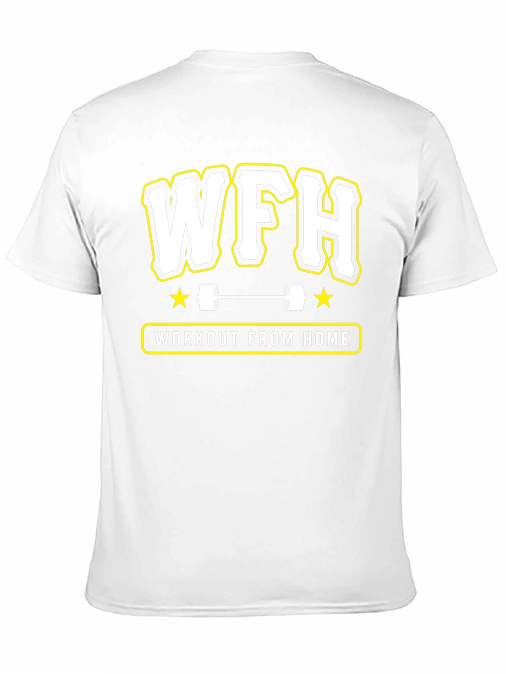 WFH Workout From Home Black T-Shirt