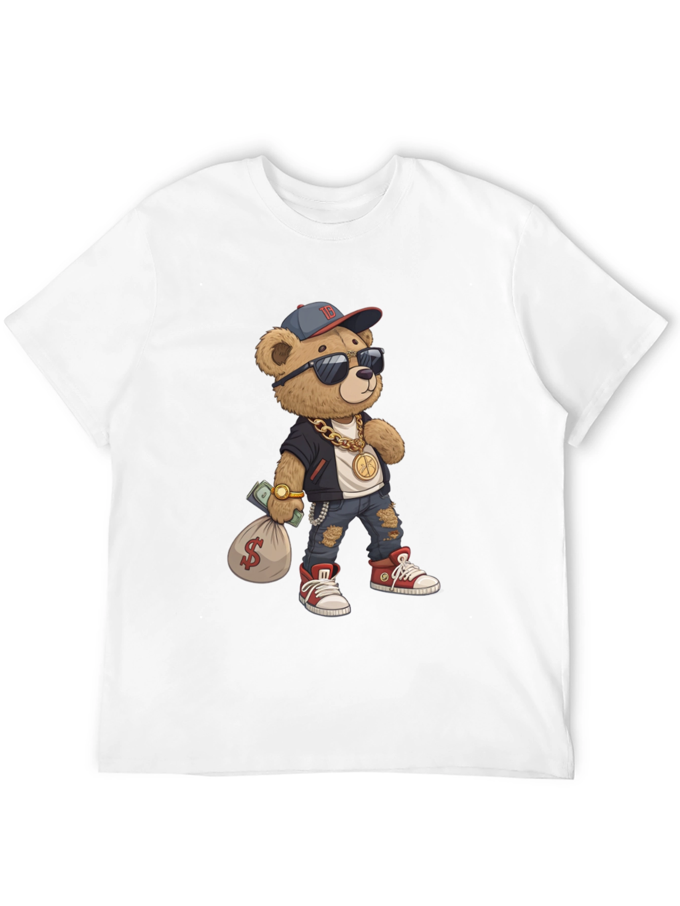 Urban Teddy Bear Graphic Tee - Cool & Stylish