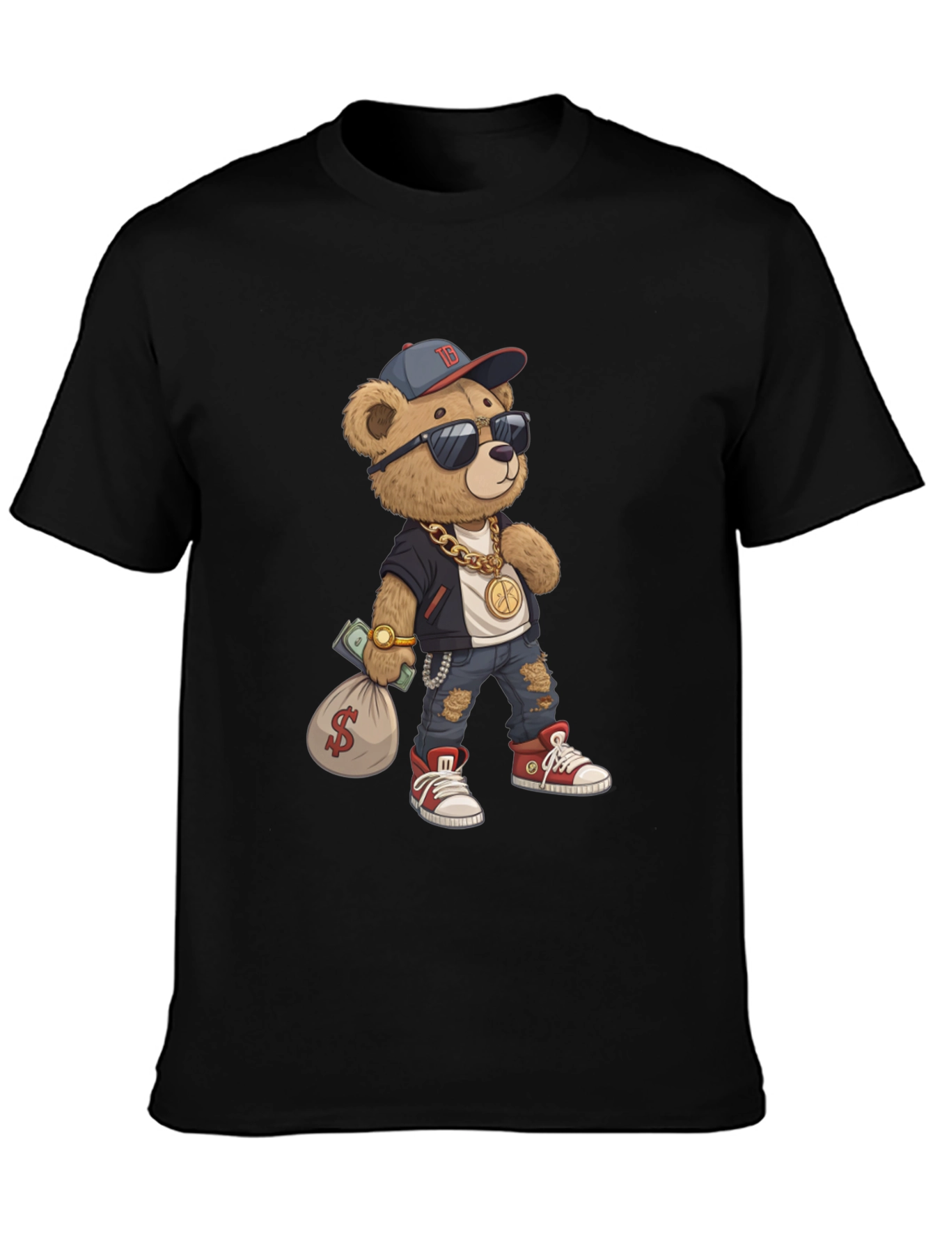 Urban Teddy Bear Graphic Tee - Cool & Stylish