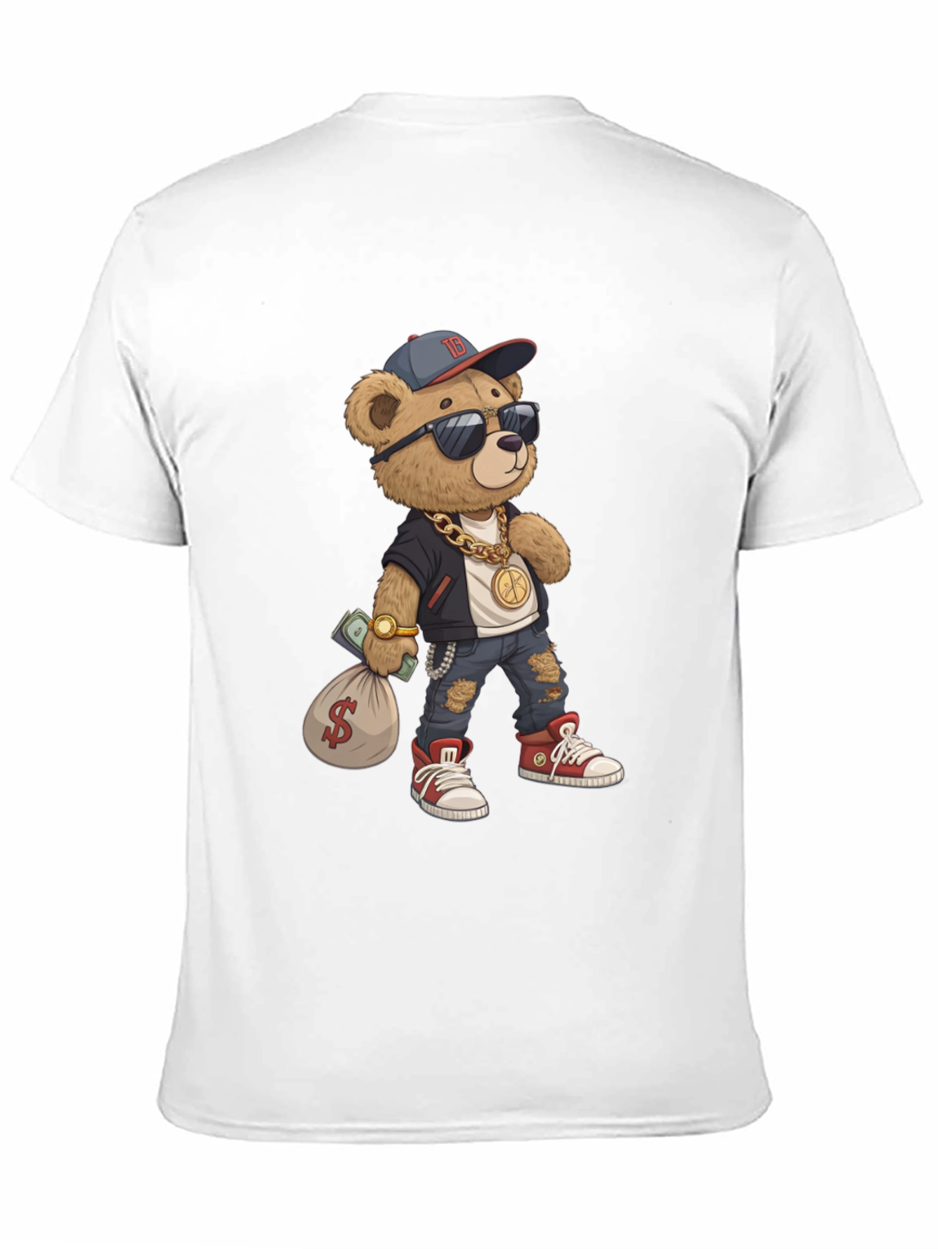 Urban Teddy Bear Graphic Tee - Cool & Stylish