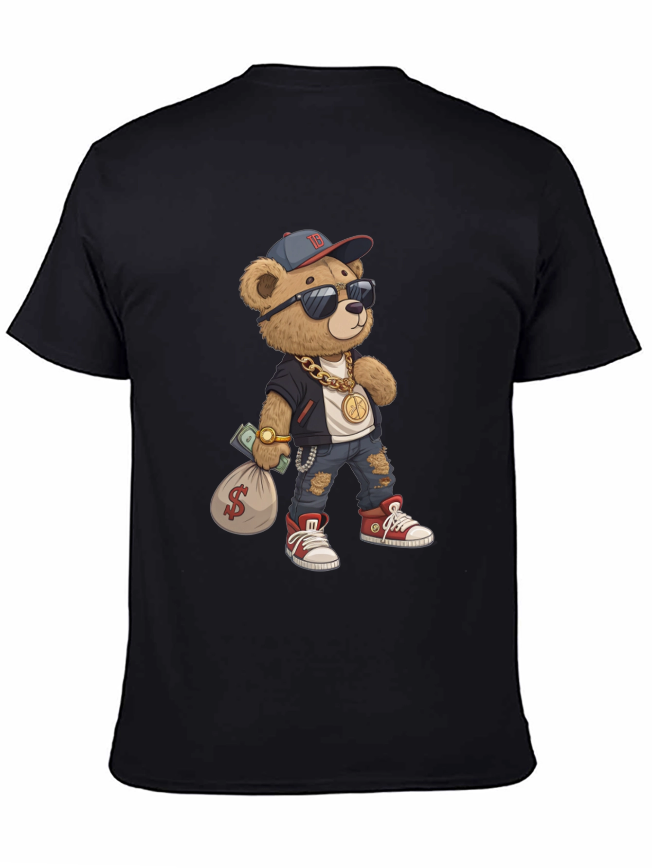 Urban Teddy Bear Graphic Tee - Cool & Stylish