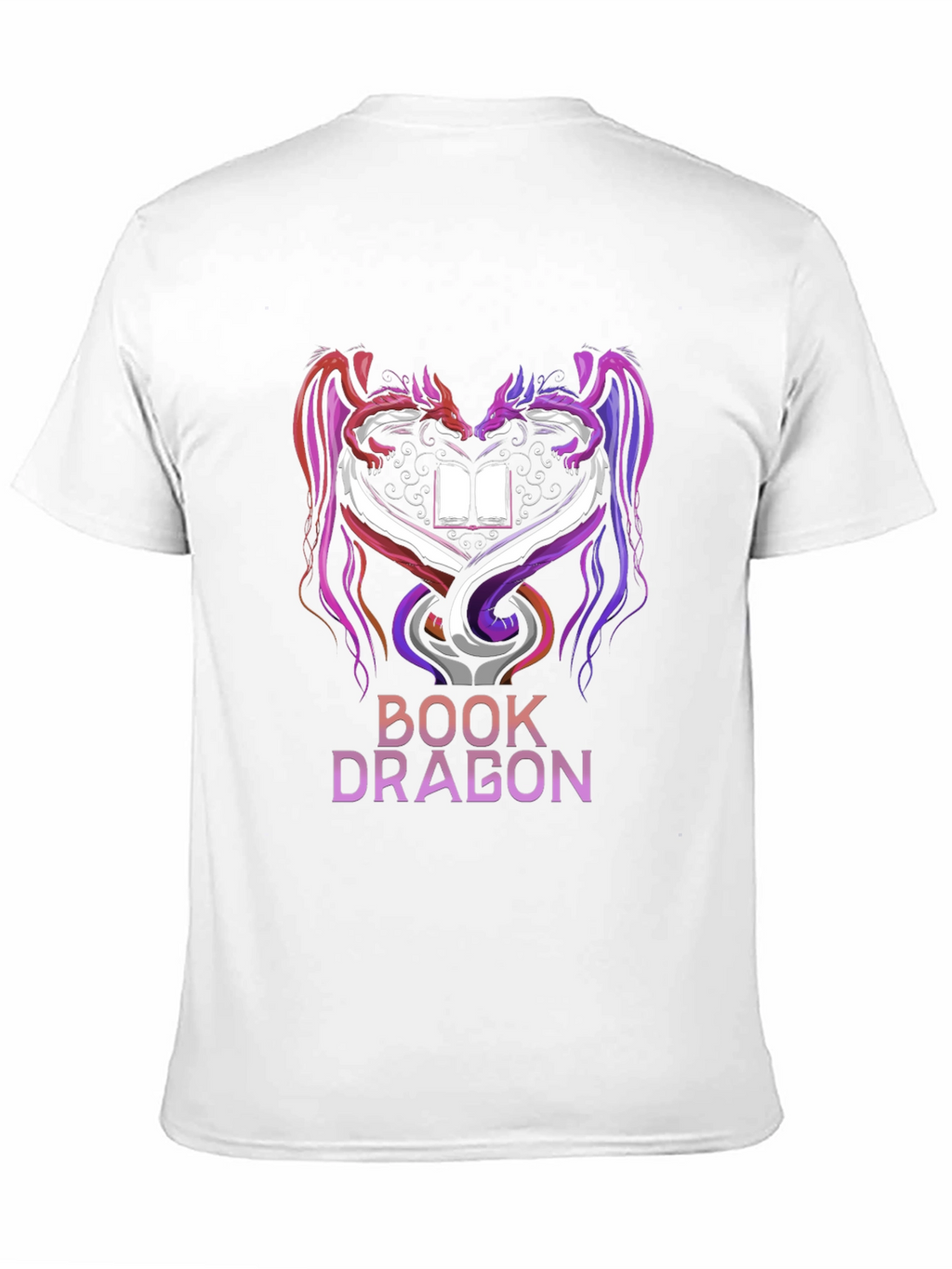 Book Dragon Graphic Tee - Fantasy Lover T-Shirt