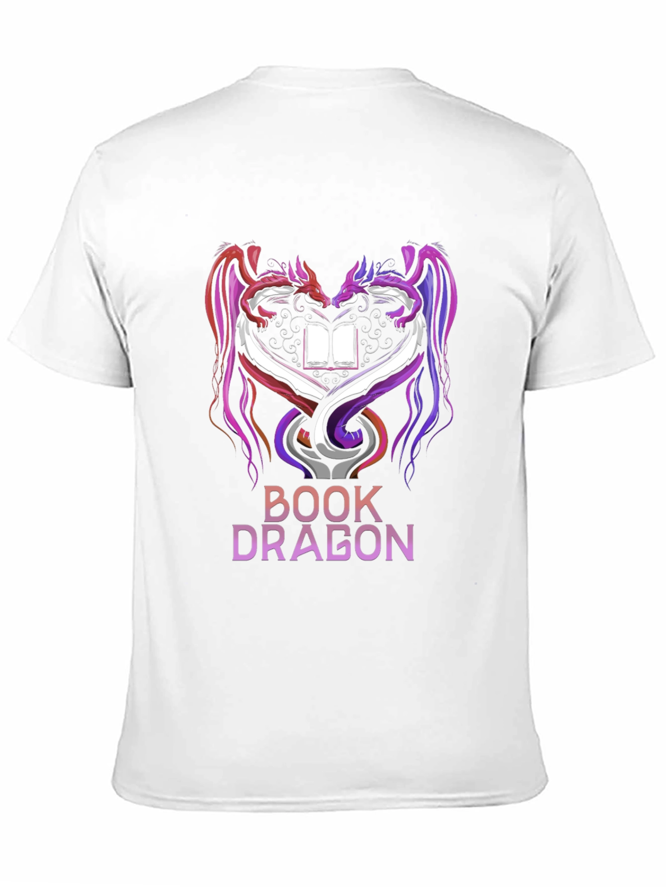 Book Dragon Graphic Tee - Fantasy Lover T-Shirt