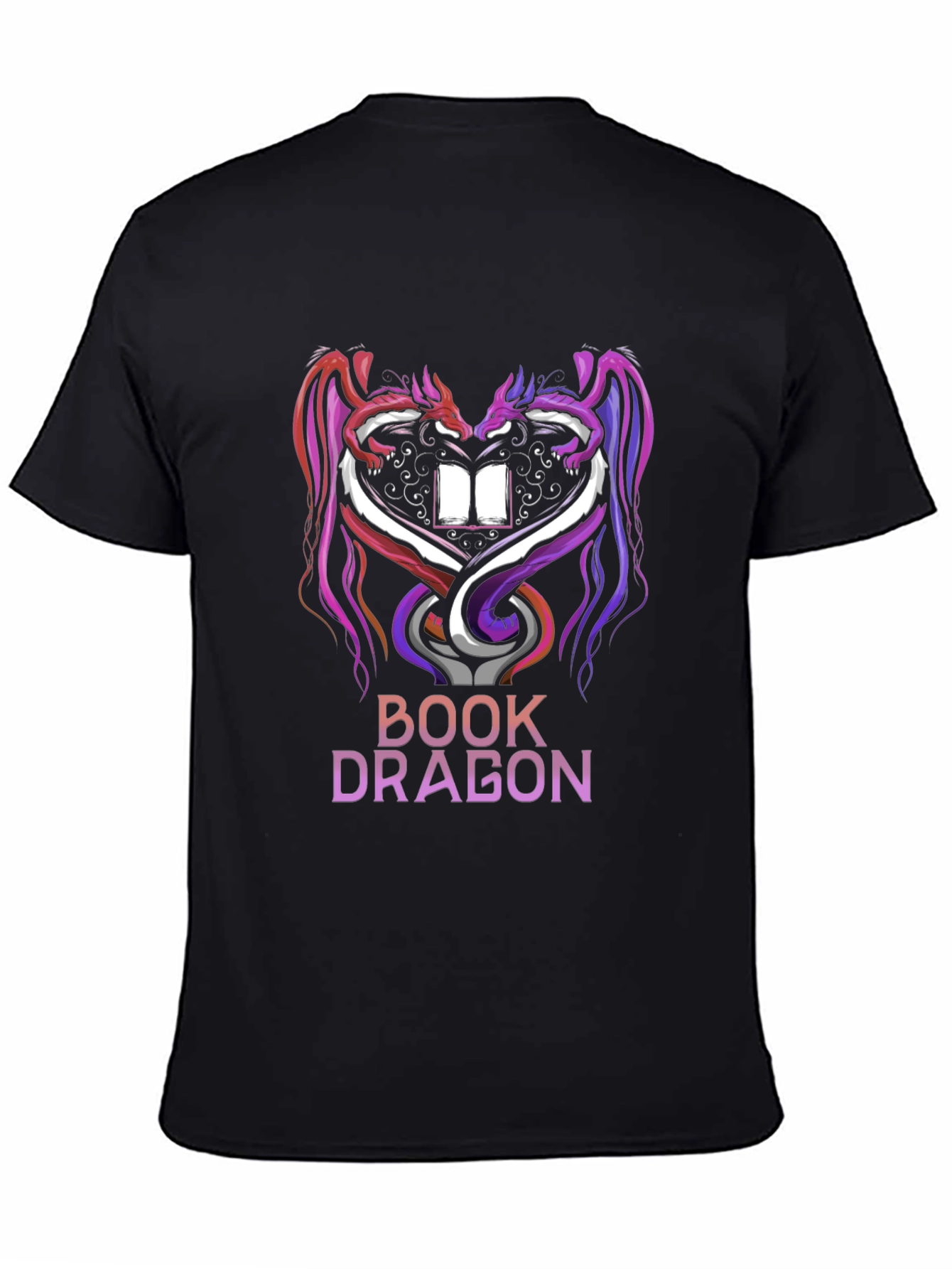 Book Dragon Graphic Tee - Fantasy Lover T-Shirt