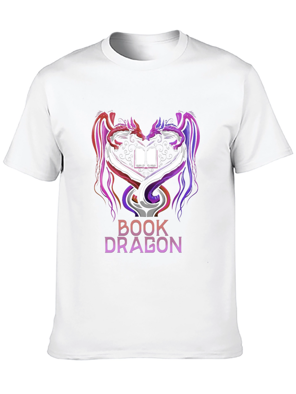 Book Dragon Graphic Tee - Fantasy Lover T-Shirt