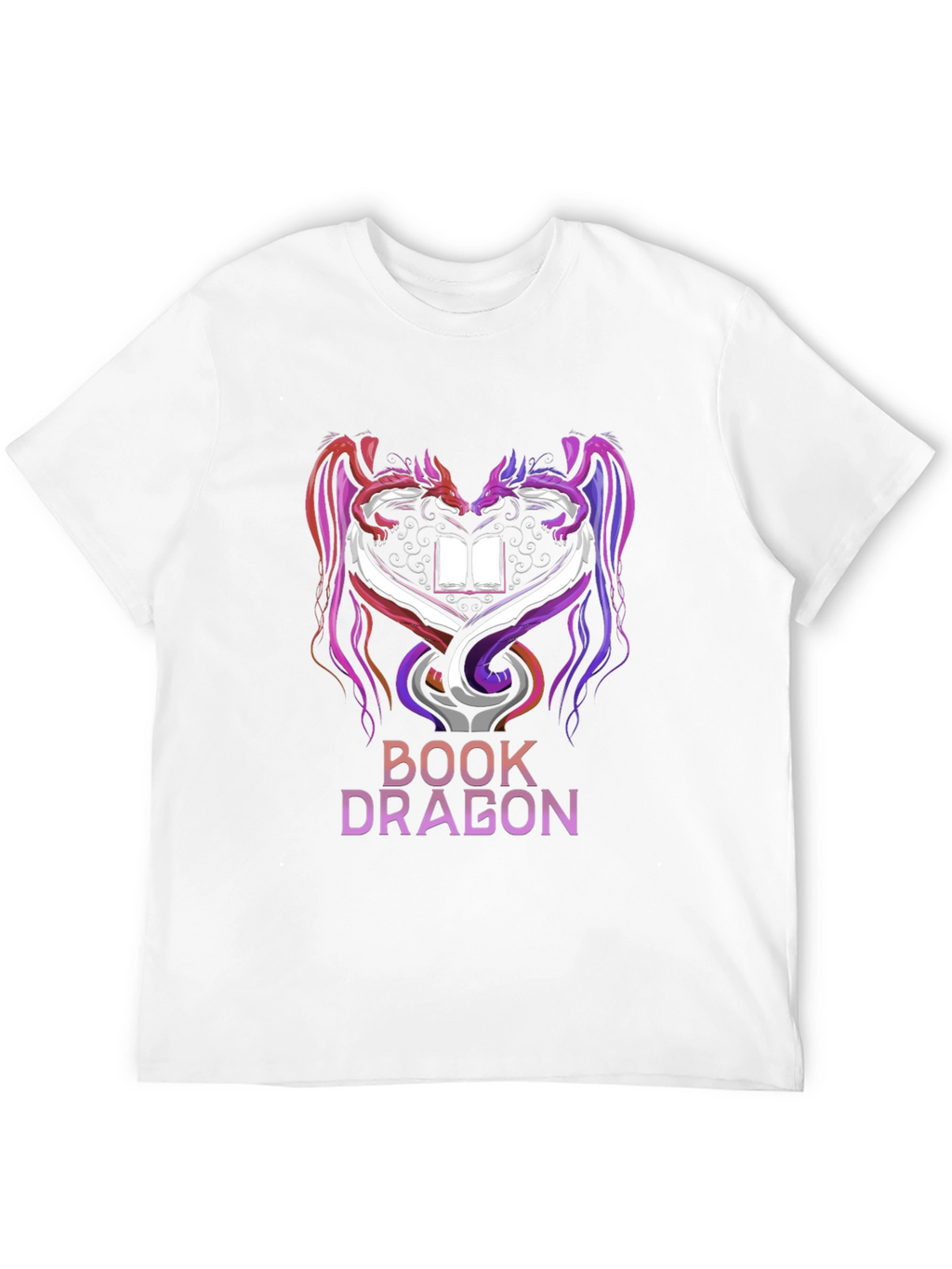 Book Dragon Graphic Tee - Fantasy Lover T-Shirt