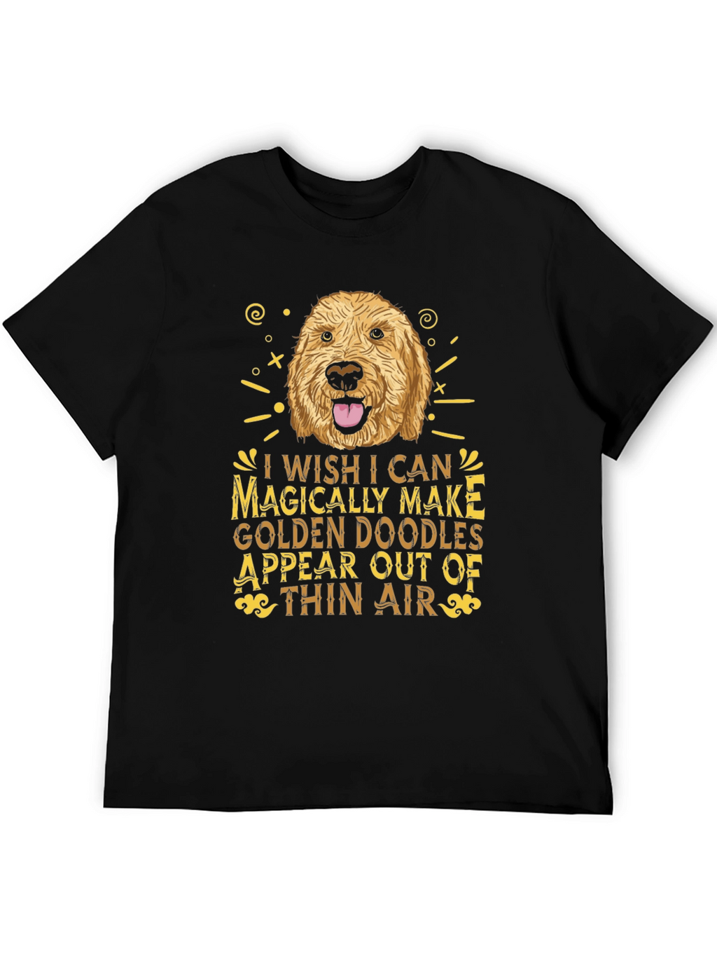 Golden Doodle Wish Graphic Tee - Black