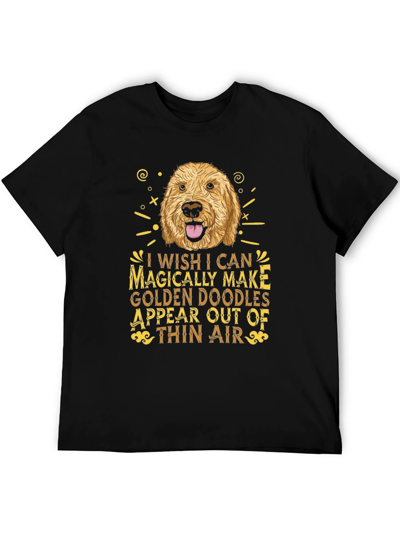 Golden Doodle Wish Graphic Tee - Black