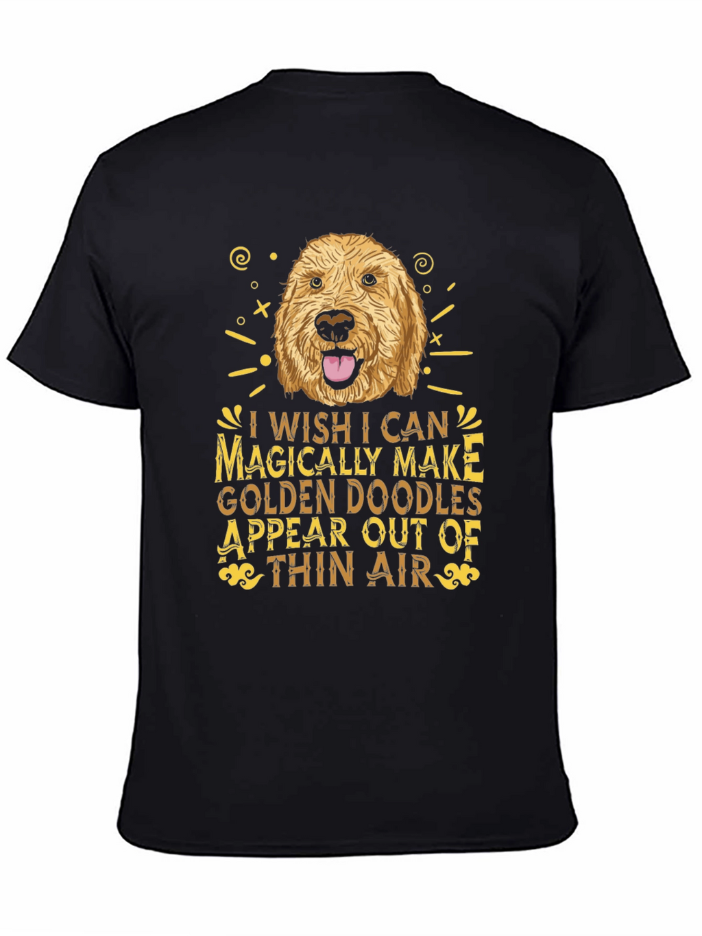 Golden Doodle Wish Graphic Tee - Black