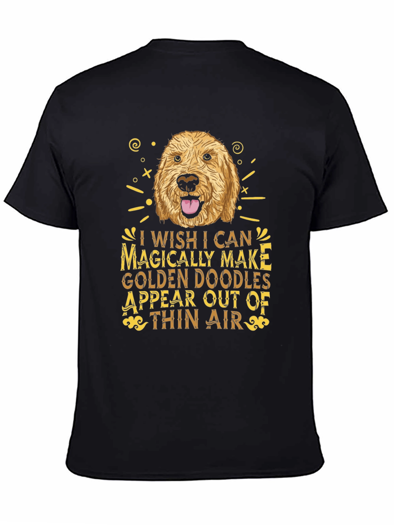 Golden Doodle Wish Graphic Tee - Black