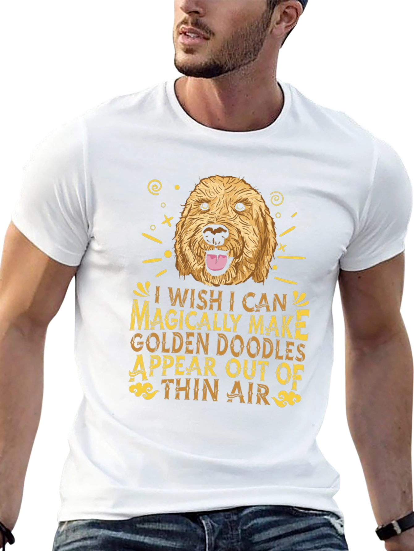 Golden Doodle Wish Graphic Tee - Black