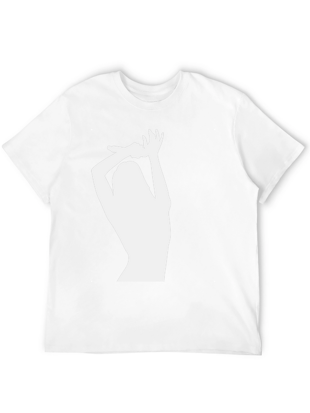 Silhouette Graphic Tee - Black Crew Neck T-Shirt
