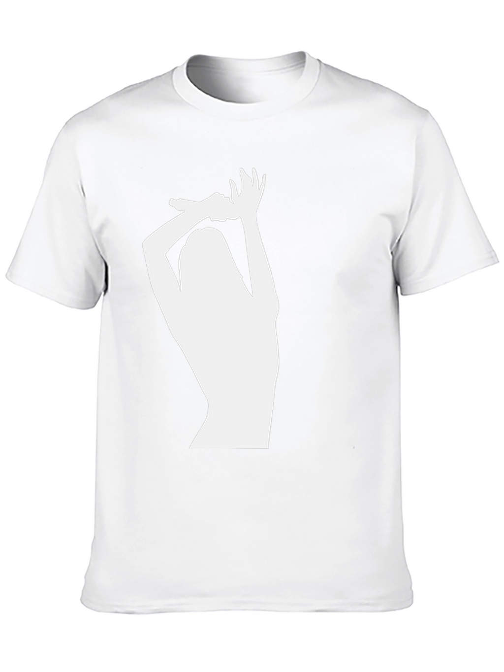 Silhouette Graphic Tee - Black Crew Neck T-Shirt