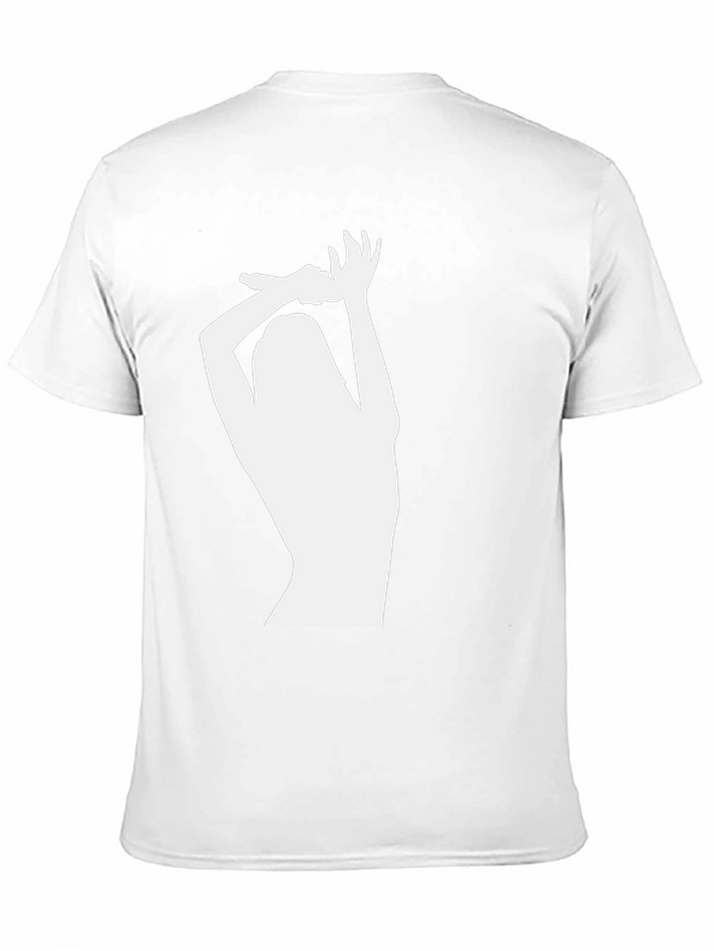 Silhouette Graphic Tee - Black Crew Neck T-Shirt